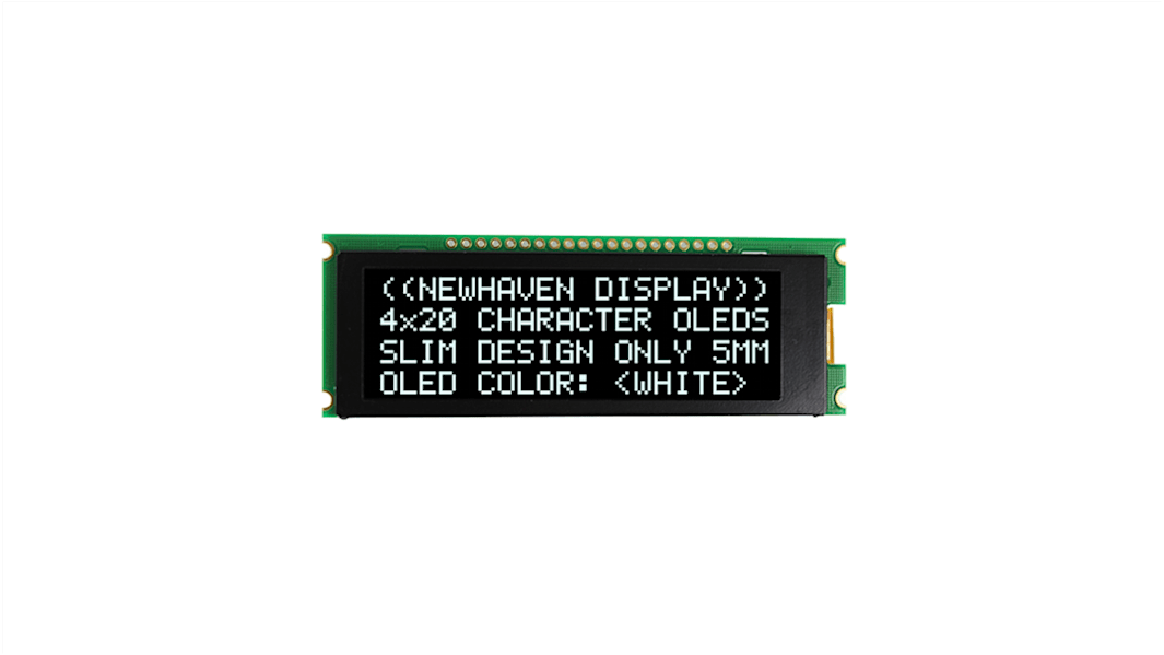 Afficheur OLED, NEWHAVEN DISPLAY INTERNATIONAL, Blanc, interface I2C, Parallèle, SPI Aucun