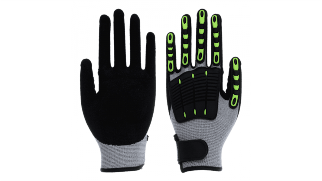 Unigloves 340RFI Grey Glass Fibre, HPPE, Nylon Abrasion Resistant, Cut Resistant, Dirt Repellent, General Purpose, Oil