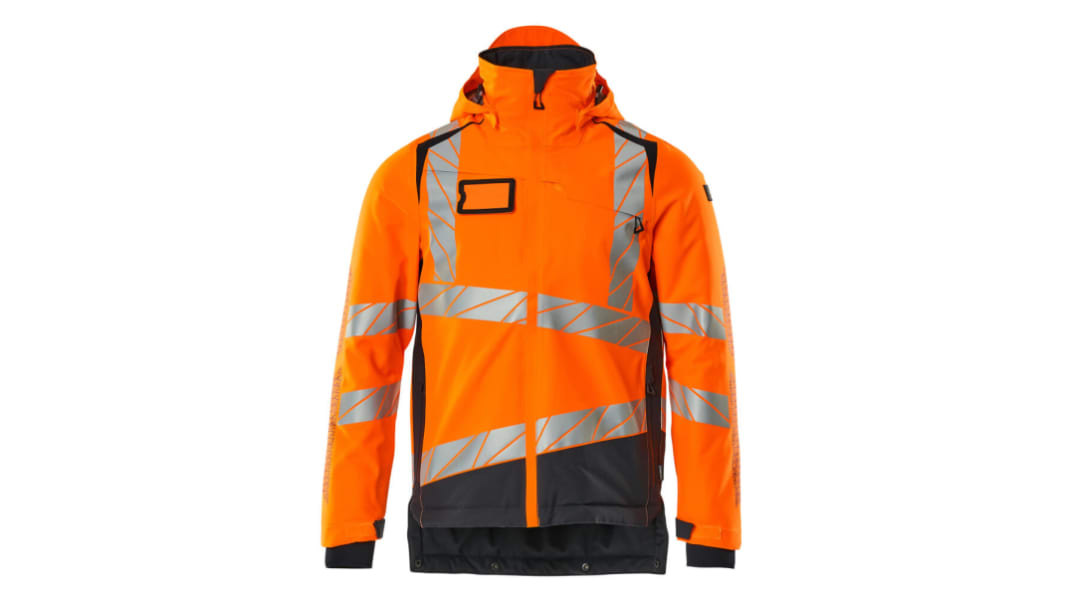 Mascot Workwear 19335-231 Orange/Navy Unisex Hi Vis Winter Jacket, 116 cm