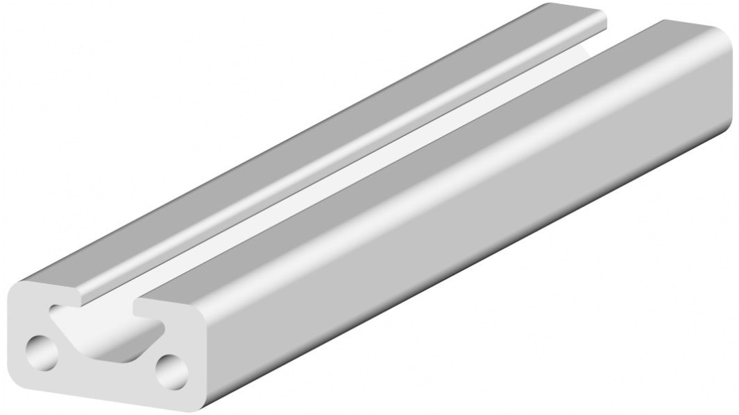 Profil 20 x 10 mm RS PRO Profil rozpórki długość 1m rozmiar rowka 5mm liczba rowków 1 Aluminium, Anodowany
