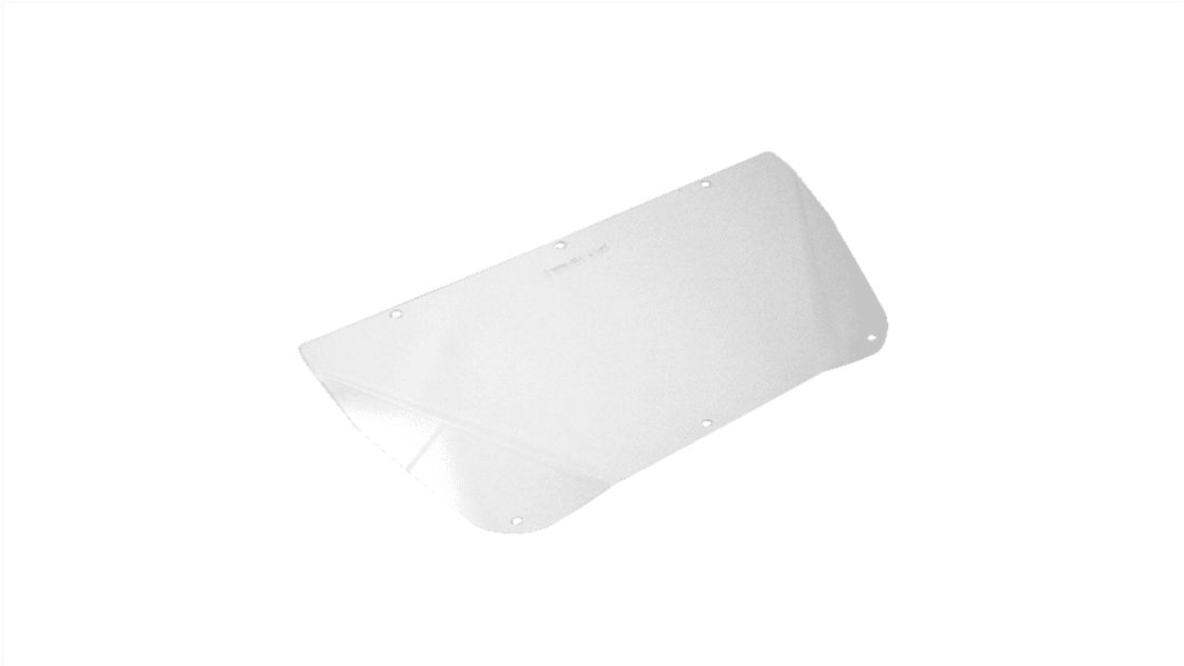 JSP Clear PC Visor with Face Guard , Resistant To Flying Particles, Liquids