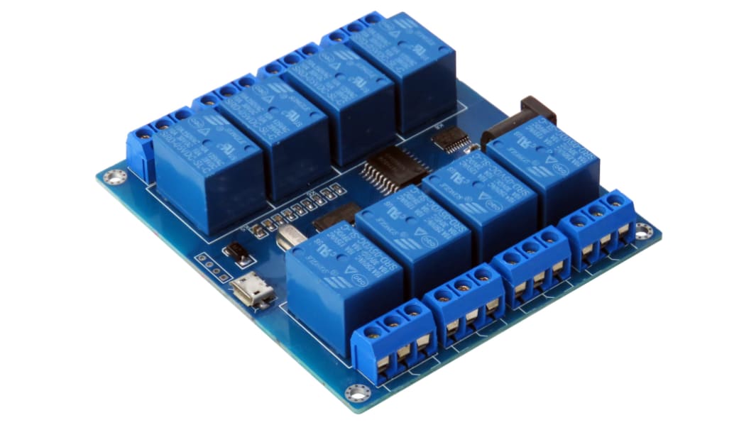 Seeit 電源,モーター / ロボティクス開発ツール, モジュール, リレー, Arduino、AVR、PIC、ラズベリーパイ、TTL 用, USB-RELAY08