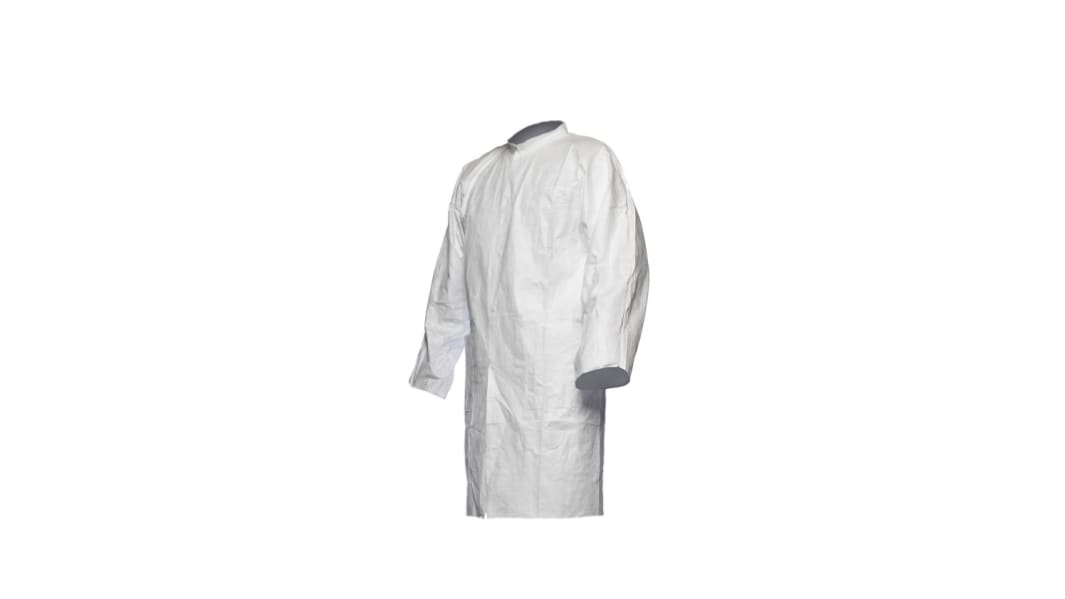 Tyvek White Men Reusable Lab Coat, L