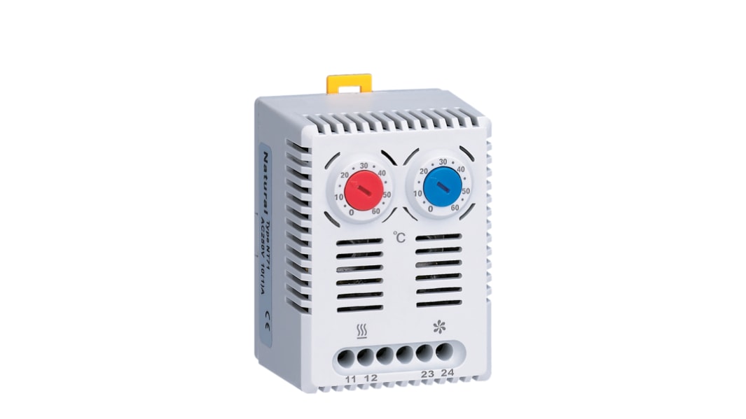 RS PRO NC, NO Thermostats, 10A, 0°C to +60°C