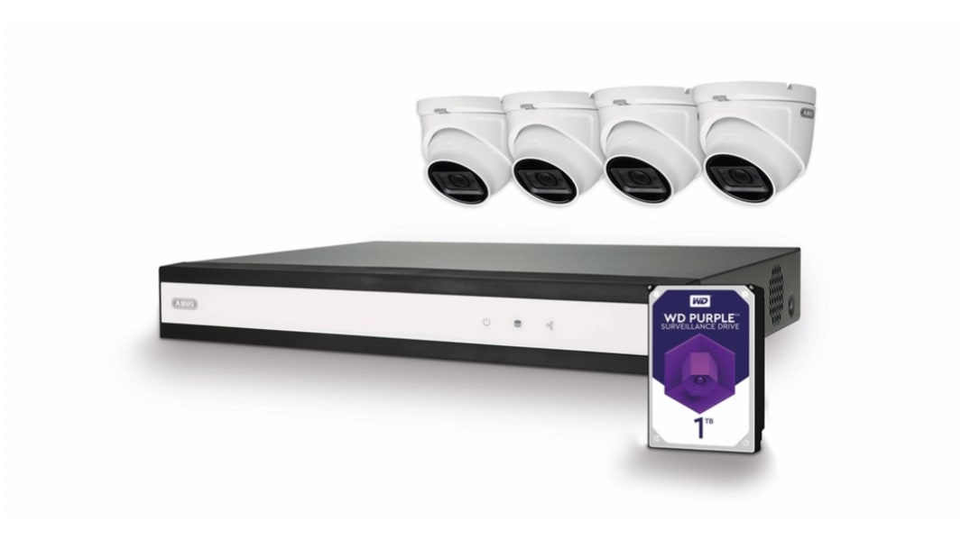 ABUS Indoor, Outdoor IR CCTV Camera, 4 Camera Connections, IP