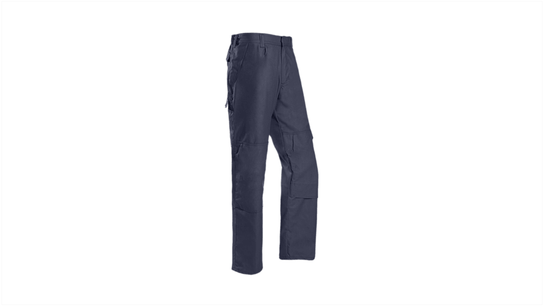 Pantalon Sioen Uk Varese, 46S Unisexe, Bleu marine en 1 % d'AST, 45 % de Tencel™ Lyocell, 54 % de modacrylique ,