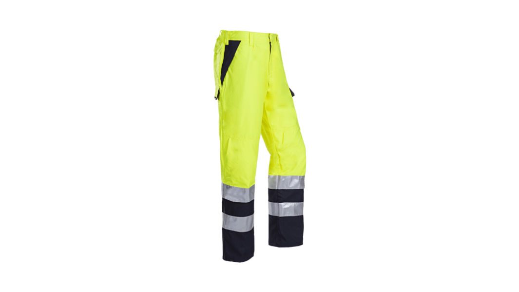 Sioen Uk 022VN2PF9 Unisex Warnschutzhose, 1 % AST 45 % TencelTM Lyocell, 54 % Modacryl Marineblau/Gelb, Größe 41Zoll