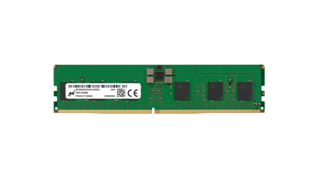 Micron RAM (ランダムアクセスメモリ）, 16 GB, 4800MHz, DDR5, MTC10F1084S1RC48BA1R