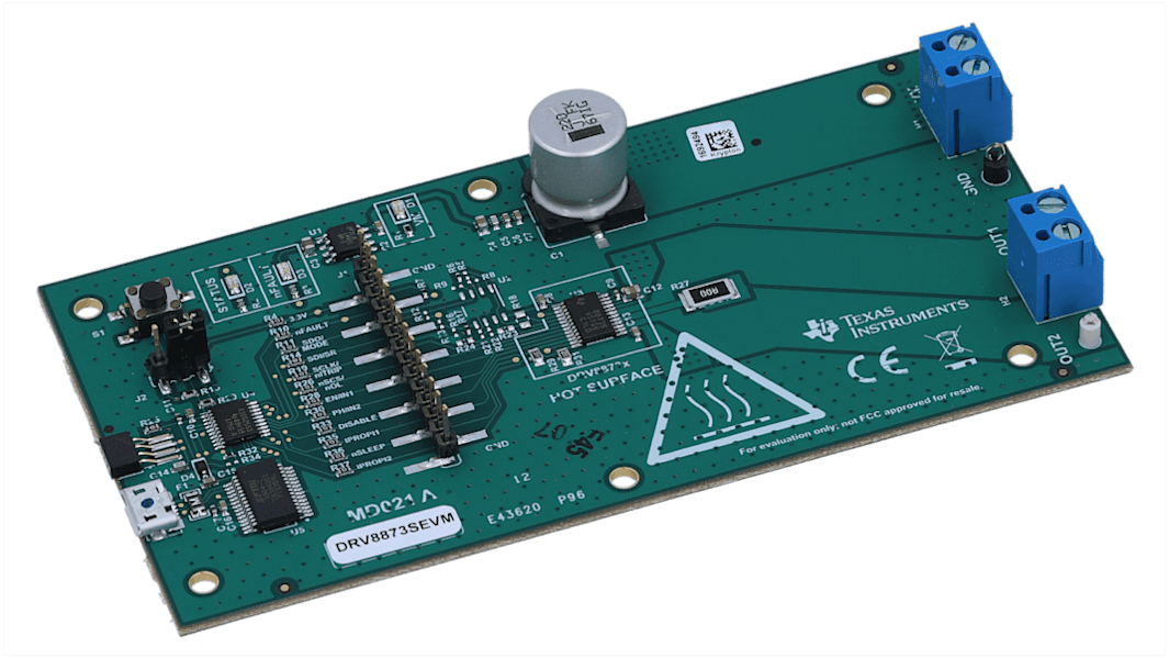 Texas Instruments 電源IC 開発キット, 評価モジュール, モータドライバ, BLDCモータ 用, DRV8873SEVM