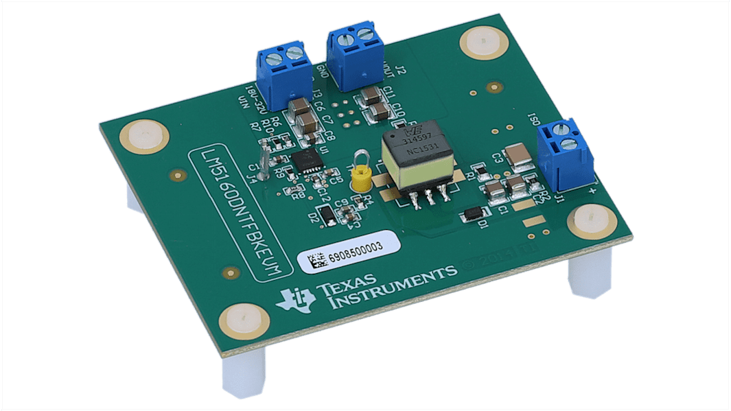 Texas Instruments 評価ボード, 評価モジュール, フライバックコンバータ, LM5160 用, LM5160DNTFBKEVM