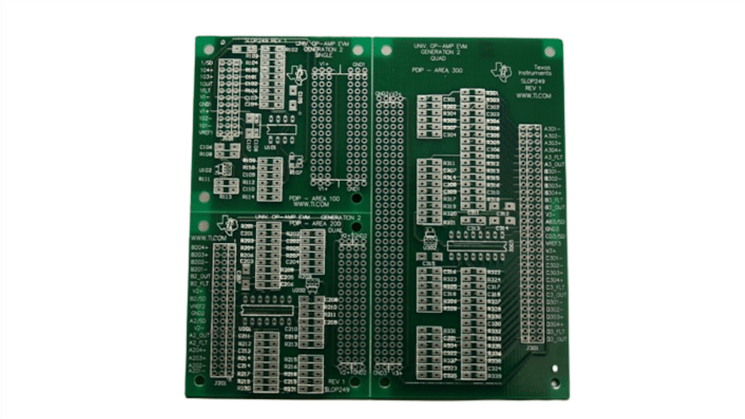 Texas Instruments OPAMPEVM-PDIP, Amplifier IC Development Kit Evaluation Board Evaluation Module for OPA4277-SP