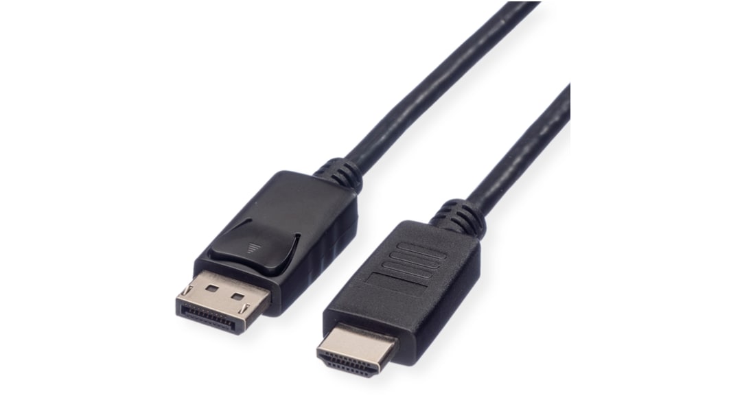 Roline Male DisplayPort to Male HDMI  Cable, 1920 x 1200, 2m
