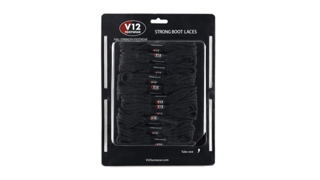 Black V12 Laces 140cm (10 pack)