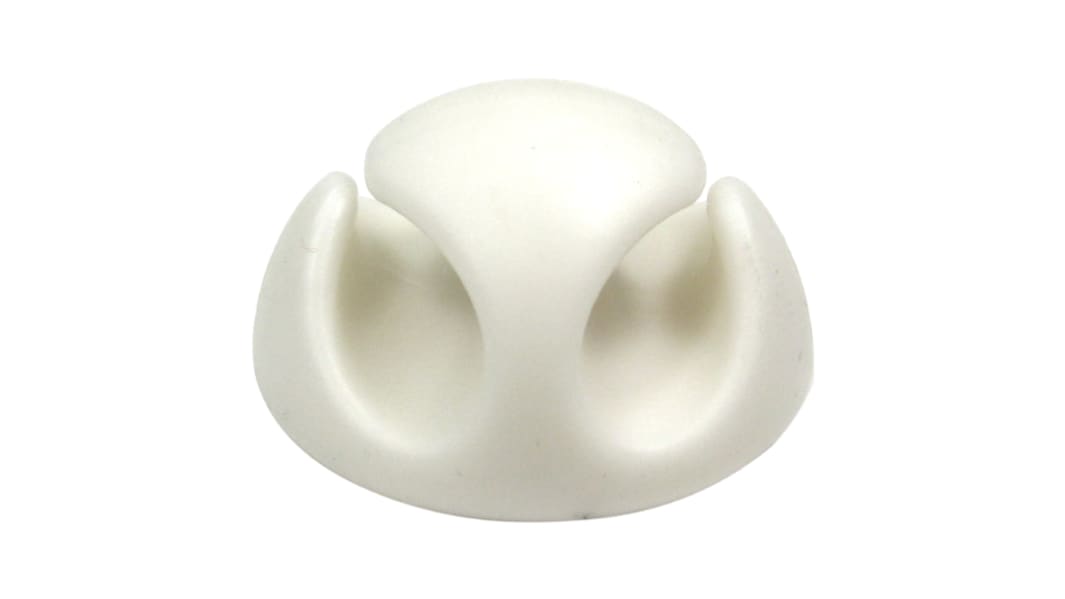 RS PRO White PVC Clip, 5mm Max. Bundle