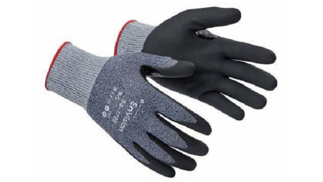 Guanti da lavoro Tilsatec EnVision, Tg. 10, in Fili di cotone, col. Blu