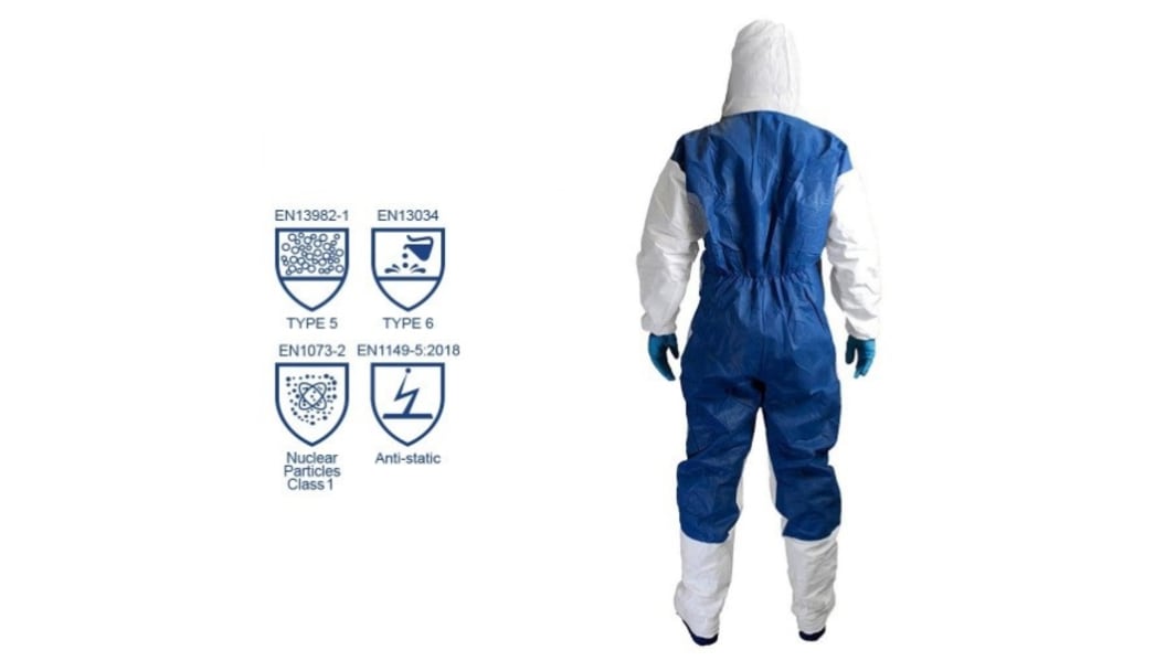 Chemsplash White Disposable Coverall, 3XL