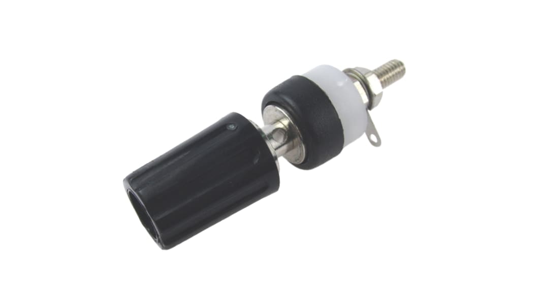 RS PRO 4mm Black Terminal Post, 60V dc, 15A, 4BA Thread