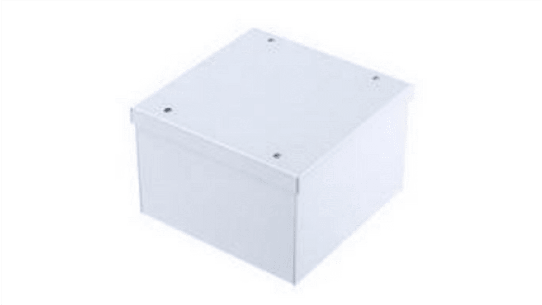 RS PRO Grey Cold Rolled Steel Instrument Case, 200 x 150 x 90mm