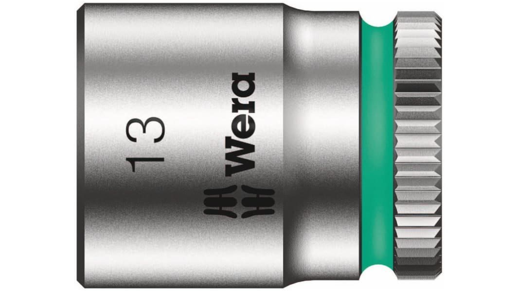 Wera 1/4 Zoll Standardbuchse Steckschlüsseleinsatz SW 3/8Zoll 6-Punkt x 23 mm