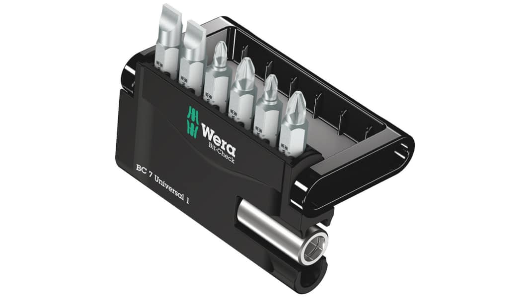 Wera ドライバビットセット 六角形、プラス、Pozidriv、マイナス 05056295001