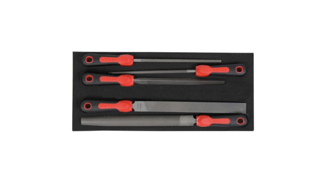 Manico per lima SAM Piatto, Semitonda, Triangolare, Bastarda, L. 413mm, 5 pezzi