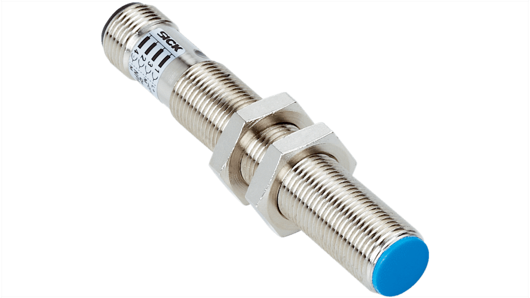 SICK Inductive Threaded Barrel Proximity Sensor, M12, 4 mm Detection, NPN NO, 10 → 30 V dc