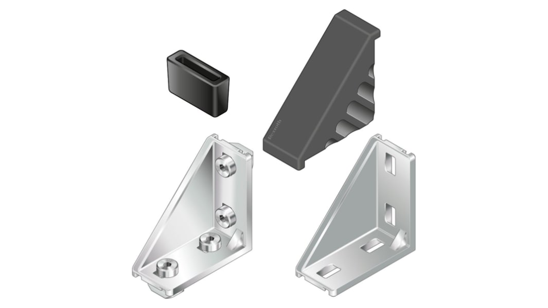 Część łącząca Kątownik Rozmiar rowka 6mm Bosch Rexroth Uchwyt złącza i łączenie