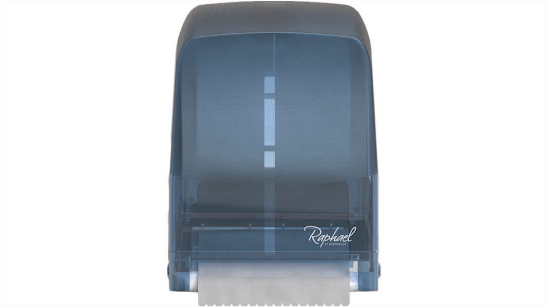 Distributeur de serviette Northwood Hygiene Montage mural Bleu, 240mm x 415mm x 300mm