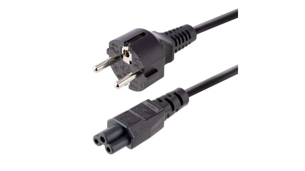 Cable de alimentación StarTech.com de 3m, con. A CEE 7/7, macho, con. B IEC C5, hembra, 250 V ac / 2,5 A