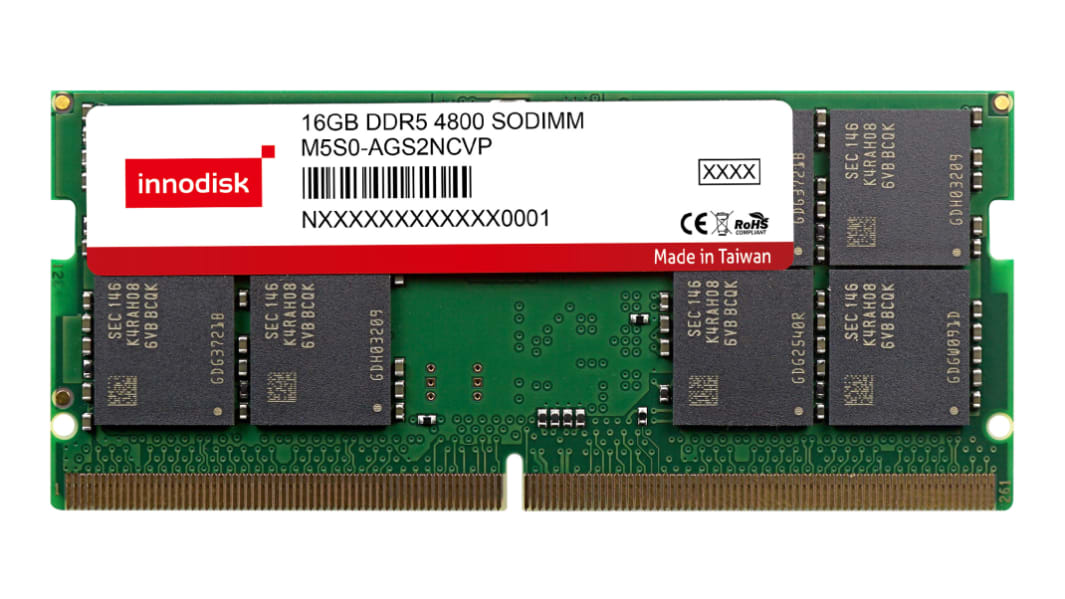 InnoDisk RAM (ランダムアクセスメモリ）, 16 GB, DDR5, M5S0-AGS2NCVP