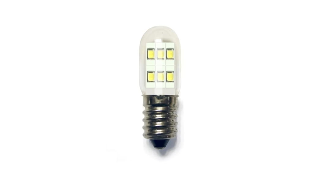 Bombilla LED, forma tubular Orbitec, Signal Led Bulbs, 48 V CC, 700 mW, casquillo E14, Blanco Frío, 5700K, 80 lm, 30000h