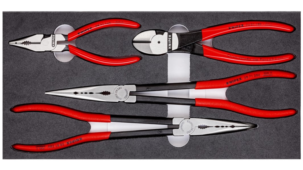 Pinces coupantes, Pinces à bec long, Pince à bec rond Knipex L. (hors tout) 335 mm 4 pièce(s)