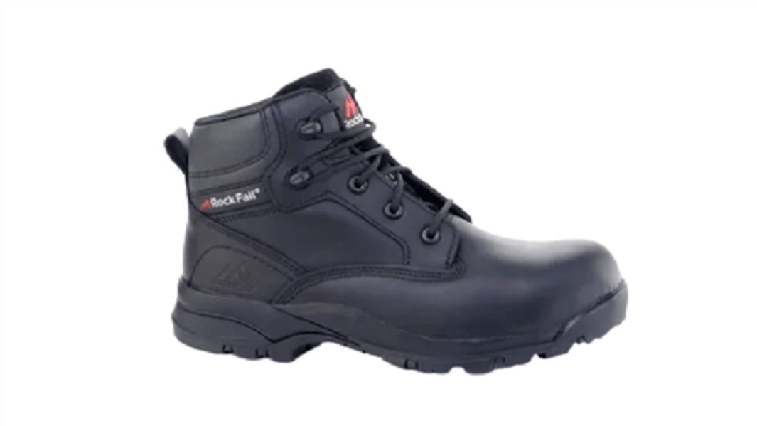 Goliath Onyx Black, Damen, Sicherheitsstiefel Schwarz mit Glasfaser-Schutzkappe, Größe 41 / UK 7
