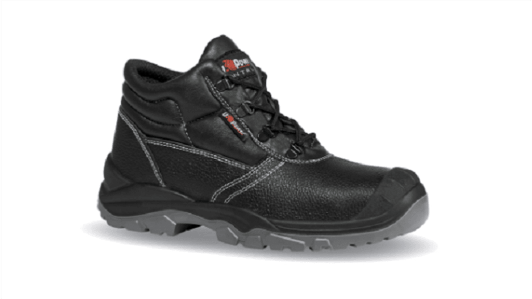 UPower Entry Black Steel Toe Capped Unisex Safety Boot, UK 11, EU 46