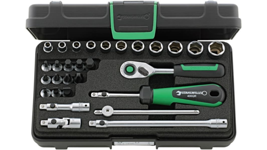 STAHLWILLE 1/4 Zoll Vierkant metrisch 6-Punkt; Innensechskant-Bit; Phillips-Bit; Schlitz-Bit