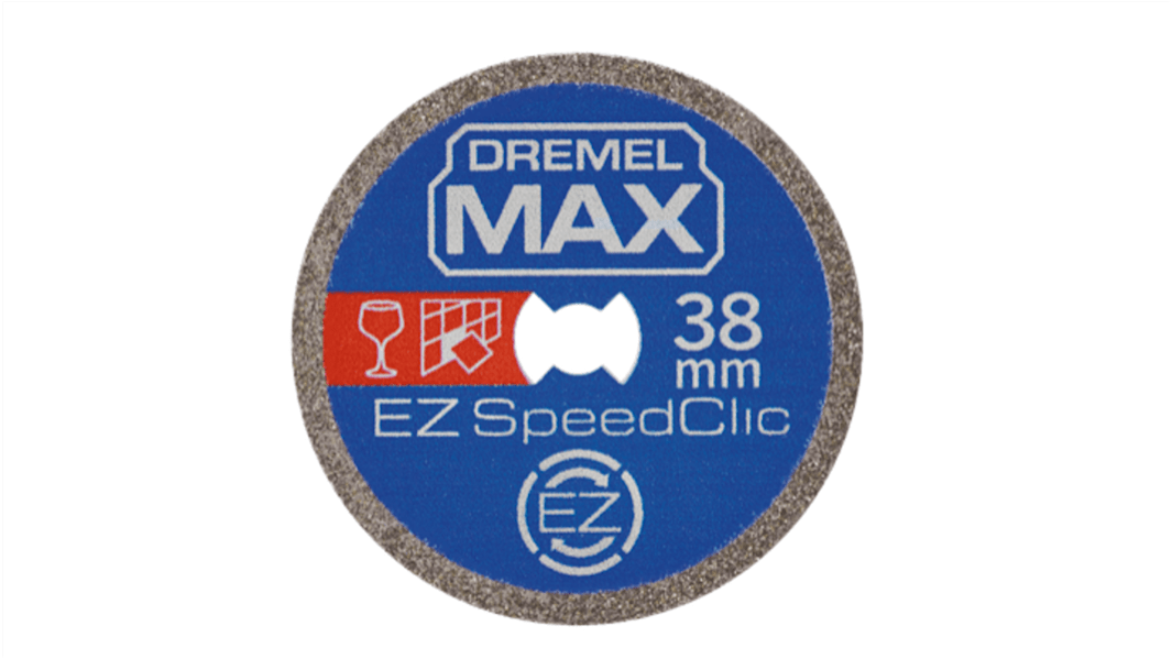 Bosch Dremel Max Diamond Cutting Disc, 38mm x 1mm Thick, 1 in pack