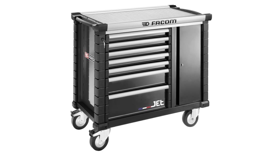 Facom 7 Drawer Aluminium Wheeled Tool Cabinet