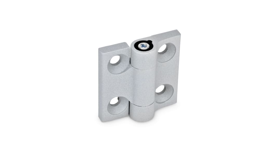 Bisagra de fricción de giro libre Elesa de Aleación de zinc, dimensiones 60mm x 60mm x 18.5mm