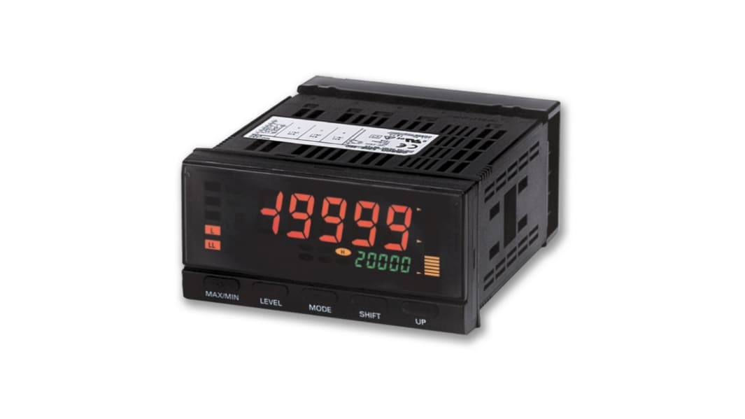Analizador de red multifunción de panel Omron K3HB, con display LCD, para Señales de tensión/corriente, dim. 96mm x 48mm