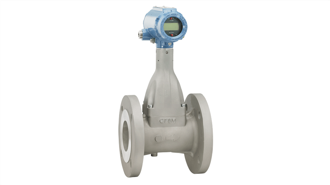 Rosemount 8600 Series Vortex Flowmeter Flow Meter for Gas, Liquid, Vapour, 0.3 l/min Min, 3000 L/min Max