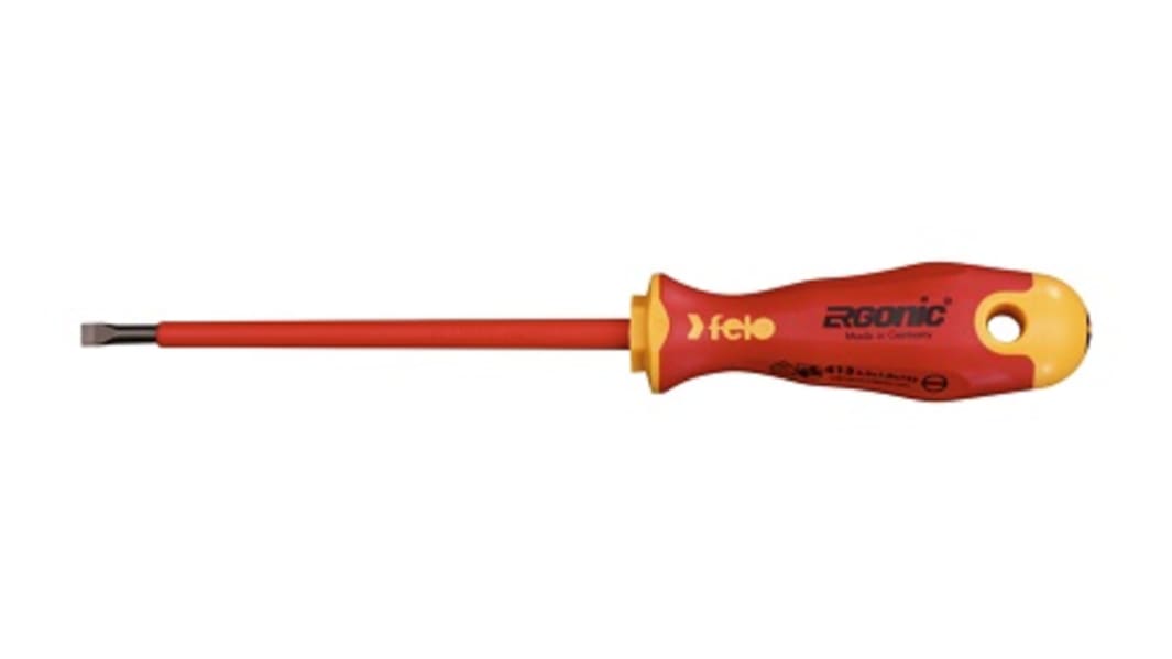 Felo FE41303090 VDE 3 x 0,5 mm Schlitz Isolierter Schraubendreher