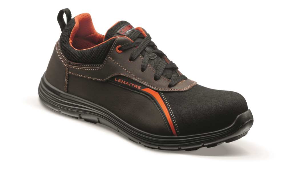 LEMAITRE SECURITE JIMMY S3 LOW Unisex Brown Composite Toe Capped Safety Shoes, UK 12.5, EU 48