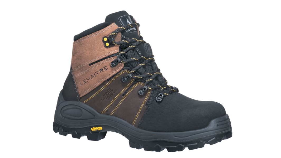 LEMAITRE SECURITE TREK Black Composite Toe Capped Unisex Safety Boots, UK 12.5, EU 48