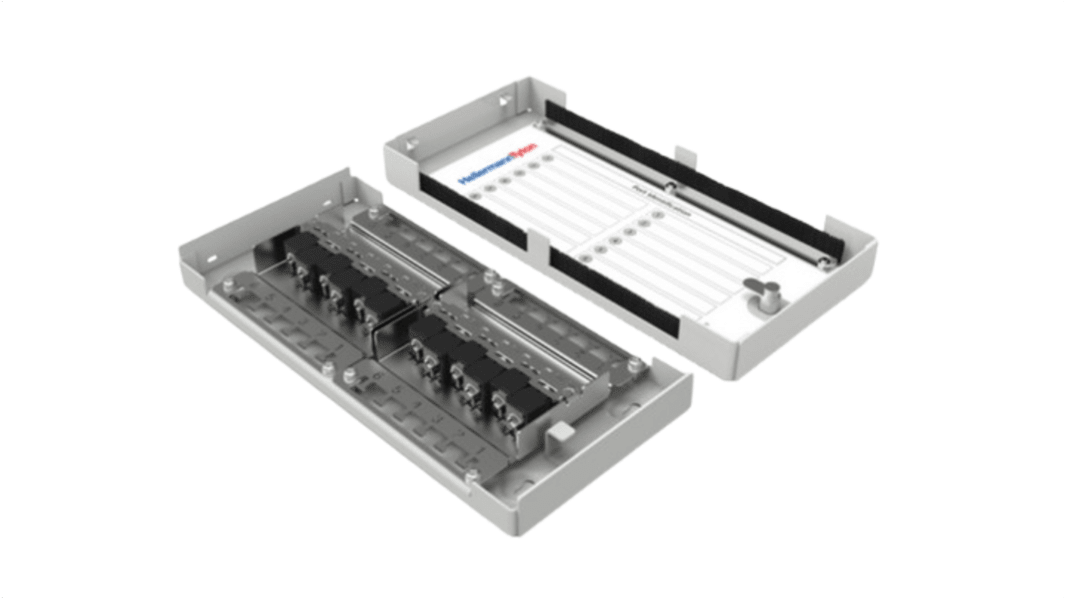 HellermannTyton Connectivity Patchpanel, Cat6, 12 Porte, RJ45, Uskærmet, Grå, ZTB Serien