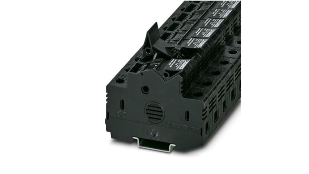 Phoenix Contact 3048690 UK 10.3-CC HESILED N72 Series Black, 25mm², 1-Level, Screw Termination