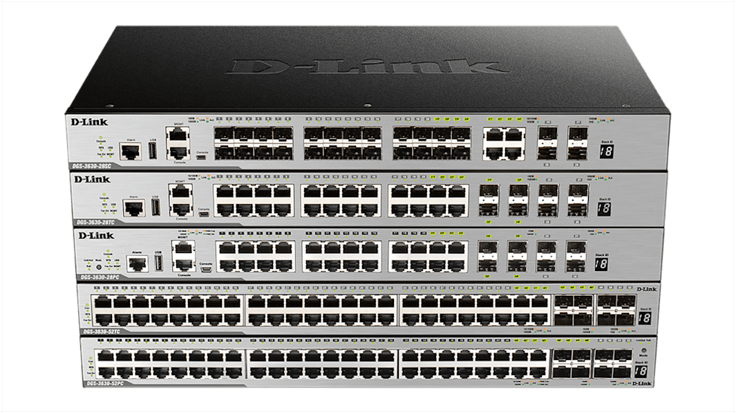 D-Link 28-Port Layer 3 Stackable Managed PoE Switch with 10G Uplinks, Managed 28 Port Managed Switch With PoE