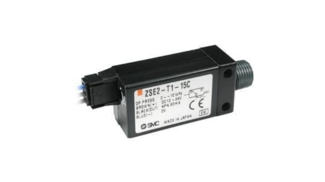 SMC Pressure Switch, M5, M5 T1, NPTF1/8, R(PT) 1/8 -101kPa to 2 bar