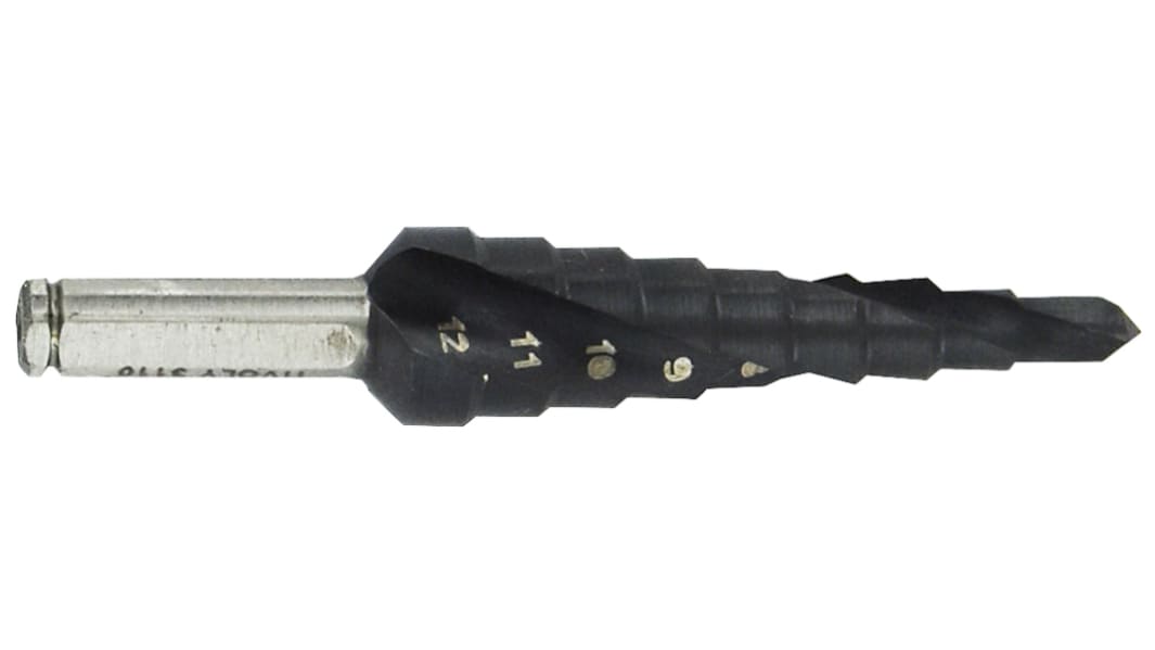 Tivoly HSS-Co Step Drill Bit 4mm x 12mm