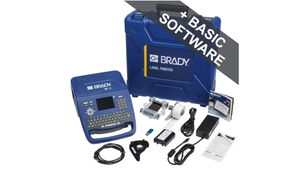 Impresora de etiquetas de mano Brady M710, teclado AZERTY, conectividad USB 2.0