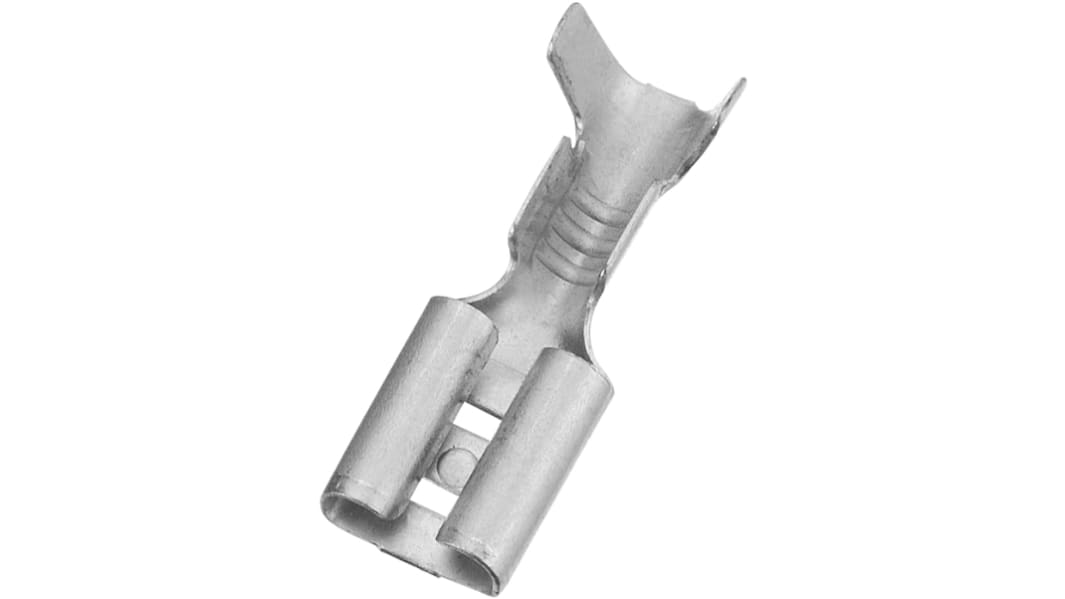 RS PRO Flachsteckhülse, 0,3 → 1,25 mm², 22 → 16 AWG, Metall, Unisoliert, 4.8 x 0.5mm, Buchse, 0.3mm² - 1.25mm², 22AWG